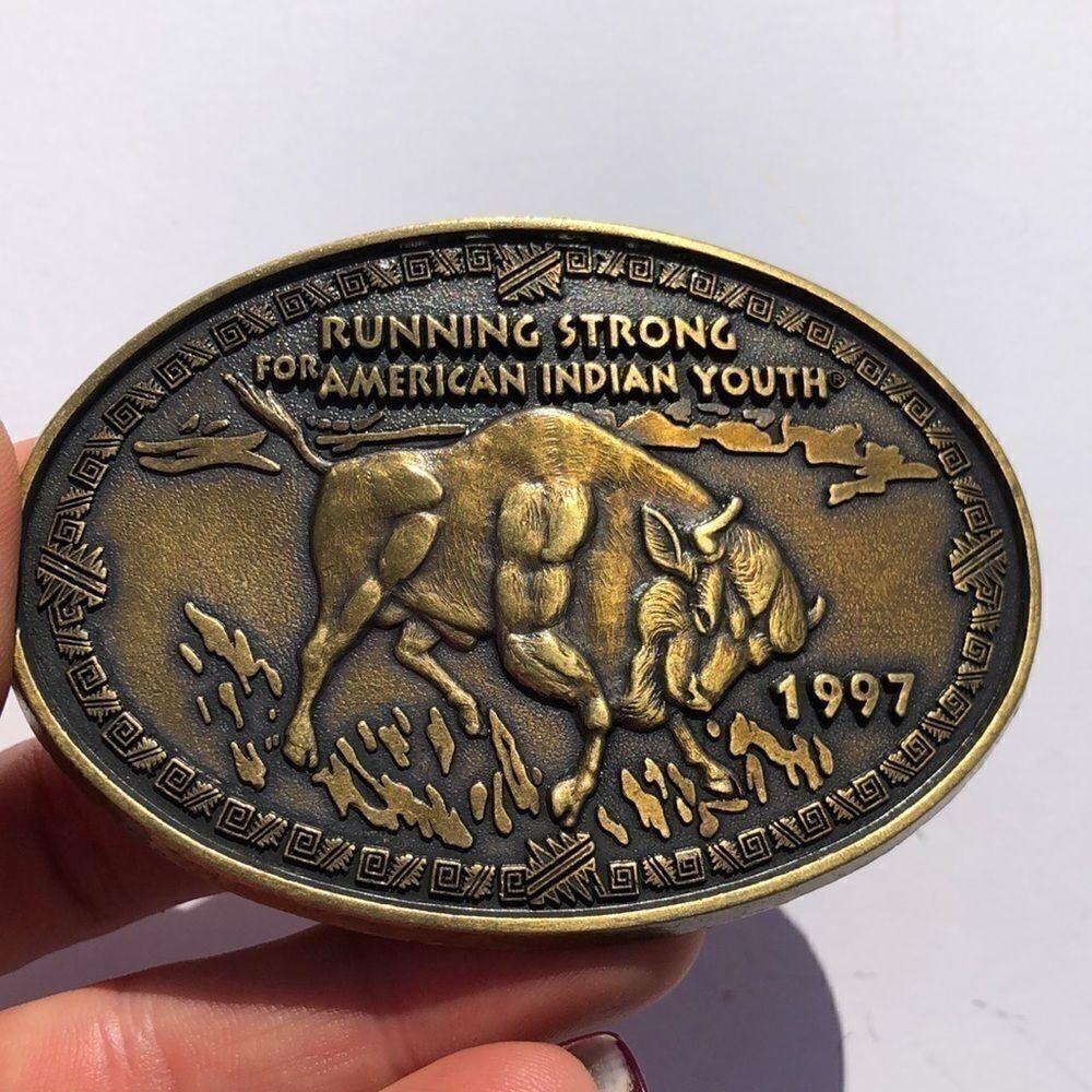 Running Strong for American Indian youth buckle